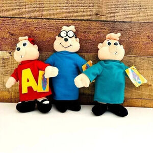 NWT Vintage Alvin And The Chipmunks Collection Plush Set Alvin, Simon, Theodore